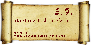 Stiglicz Flórián névjegykártya